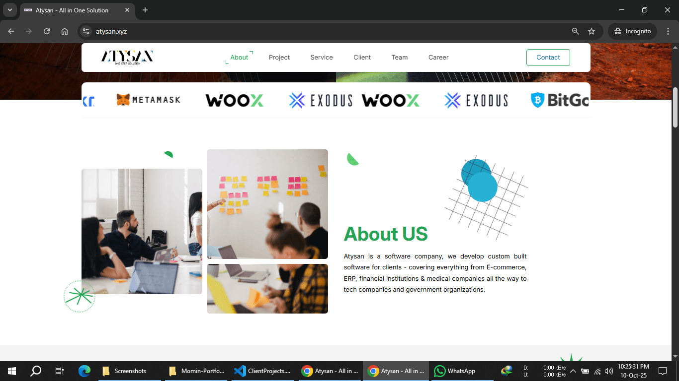 Atysan Modern Landing Page