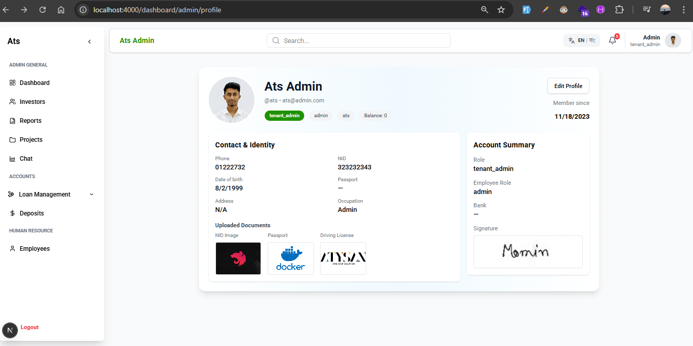 Hover Atysan Invest - Investment Platform